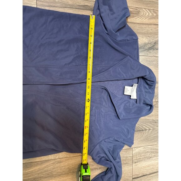 Susan Graver Style Womens Two-Piece Jacket & Skirt Set Size M Blue  Purple Liqui - Picture 4 of 16